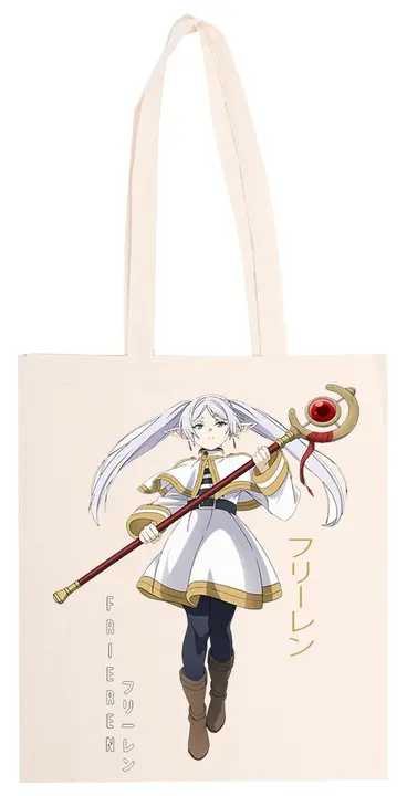 Bolsa tote beige «Sousou no Frieren» (Kwantees)