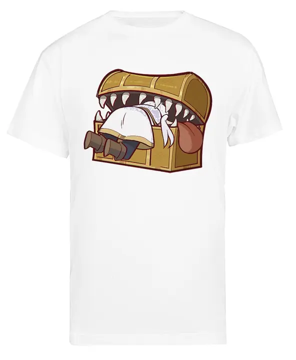 Camiseta blanca de hombre «Mímico dorado» (Kwantees)