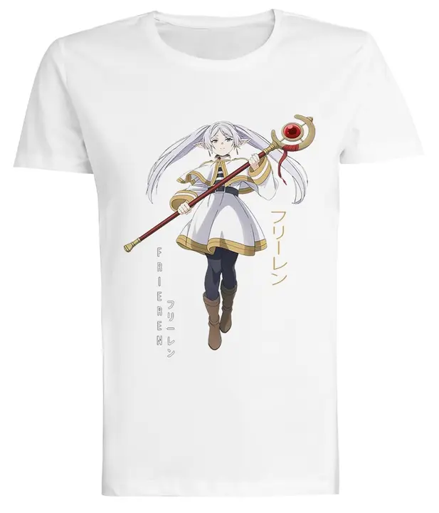 Camiseta blanca de mujer «Sousou no Frieren» (Kwantees)