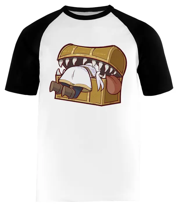 Camiseta de béisbol de manga corta blanca «Mímico dorado» (Kwantees)