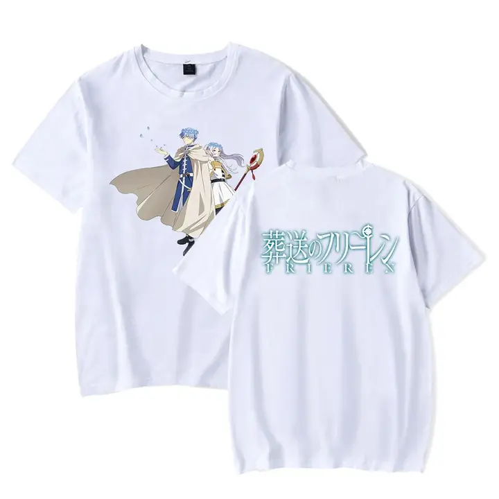 Camiseta de Frieren — diseño 2 en blanco (Sageam)