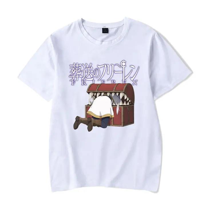 Camiseta de Frieren — diseño 4 en blanco (Sageam)
