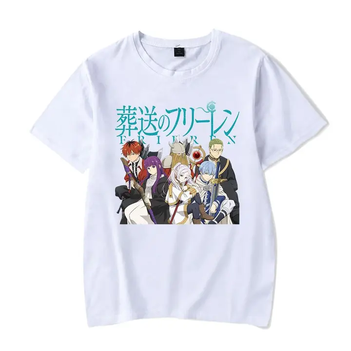Camiseta de Frieren — diseño 7 en blanco (Sageam)