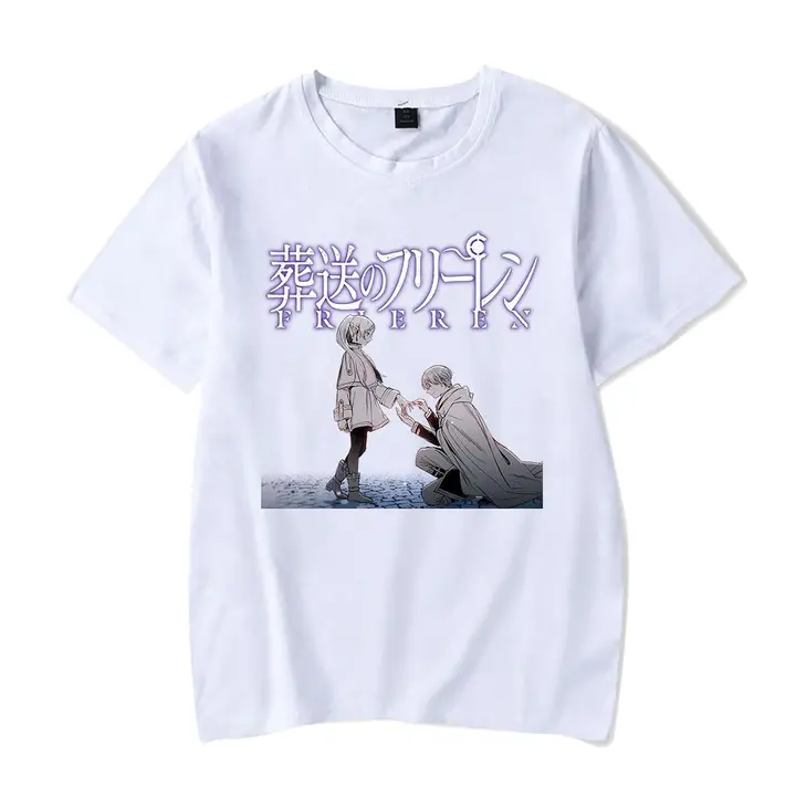 Camiseta de Frieren — diseño 8 en blanco (Sageam)