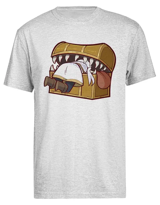 Camiseta gris de hombre «Mímico dorado» (Kwantees)