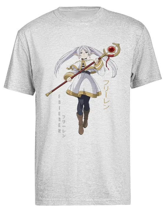 Camiseta gris de hombre «Sousou no Frieren» (Kwantees)