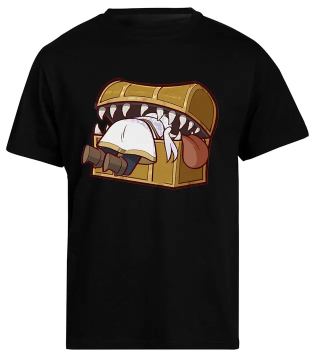 Camiseta negra de hombre «Mímico dorado» (Kwantees)