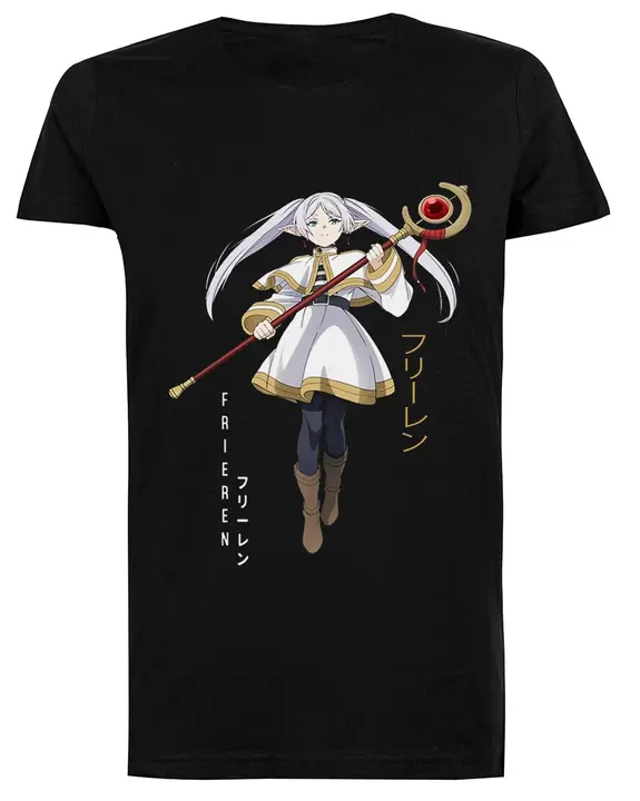 Camiseta negra de mujer «Sousou no Frieren» (Kwantees)