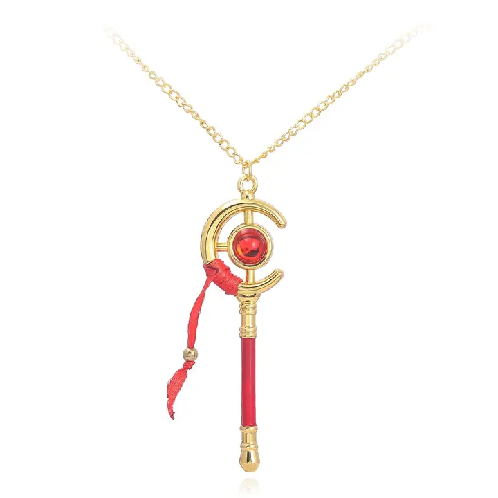 Collar con colgante del bastón de Frieren (RAINDEWLL)