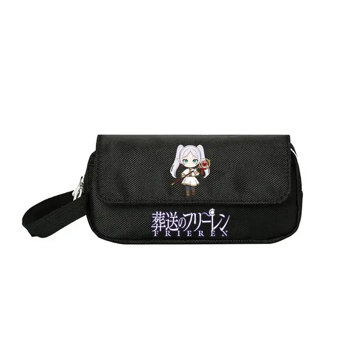 Estuche escolar de Frieren — diseño 15 en negro (Sageam)