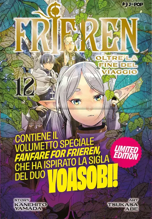 Frieren. Oltre la fine del viaggio 12, edición deluxe con «Fanfare for Frieren» (J-POP)