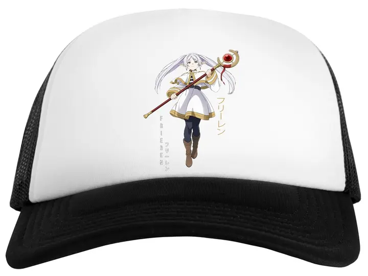 Gorra snapback blanca infantil «Sousou no Frieren» (Kwantees)