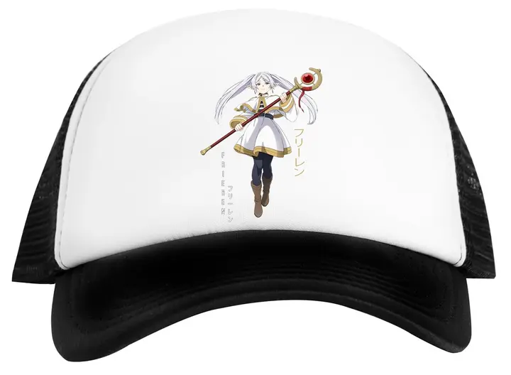 Gorra snapback blanca unisex «Sousou no Frieren» (Kwantees)