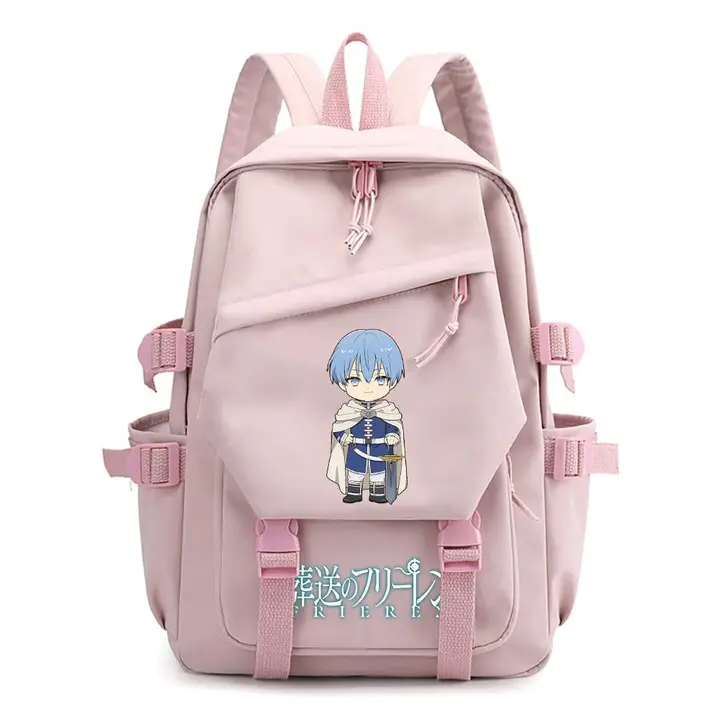 Mochila ligera de Frieren, 42 × 29 cm — diseño 16 en rosa (Sageam)