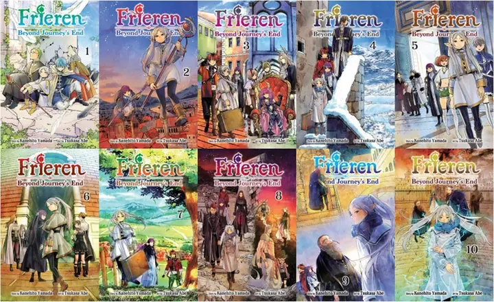 Pack del manga de Frieren tomos 1-10 (en inglés)