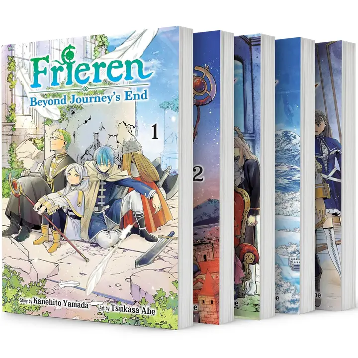 Pack del manga de Frieren tomos 1-5 (Viz Media, en inglés, box)