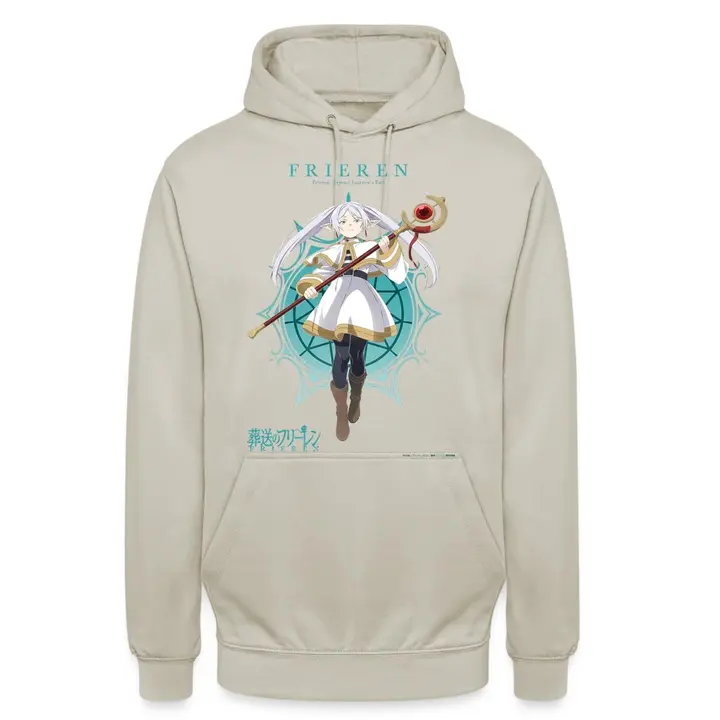 Sudadera con capucha «Anime Design» de Frieren — Piedra Natural (Unibly)