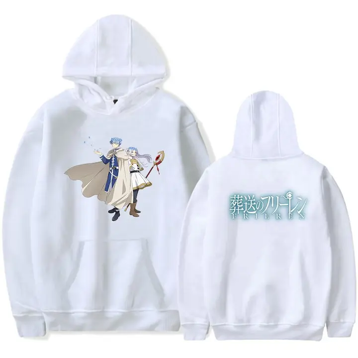 Sudadera con capucha de Frieren — diseño 2 en blanco (Sageam)
