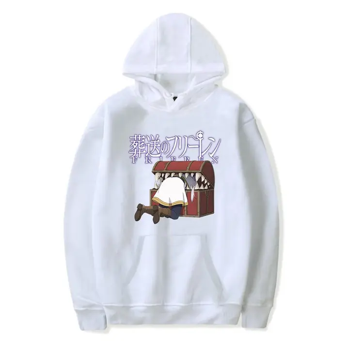 Sudadera con capucha de Frieren — diseño 4 en blanco (Sageam)