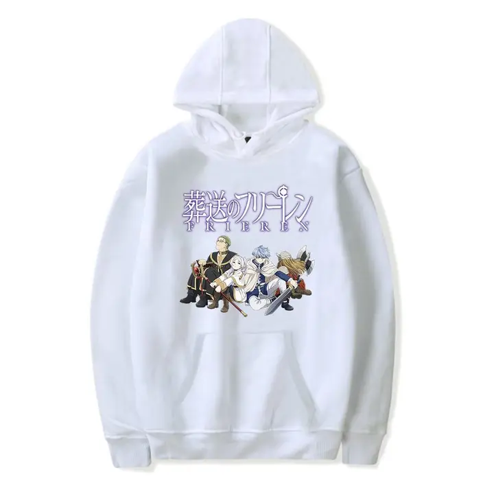 Sudadera con capucha de Frieren — diseño 6 en blanco (Sageam)