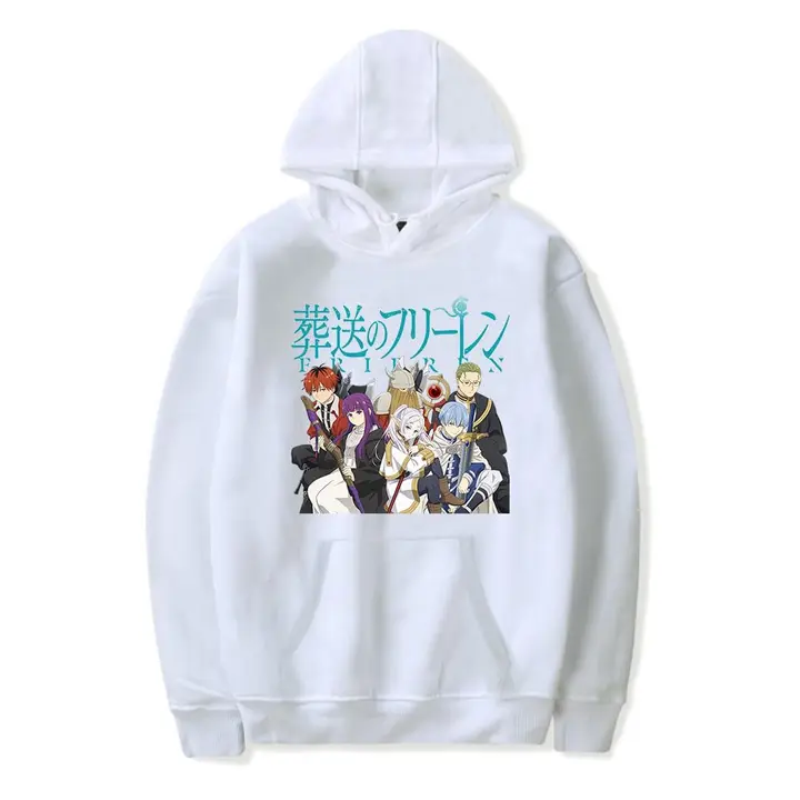 Sudadera con capucha de Frieren — diseño 7 en blanco (Sageam)