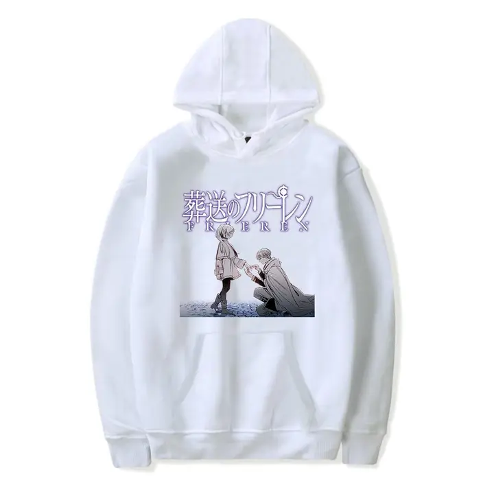 Sudadera con capucha de Frieren — diseño 8 en blanco (Sageam)