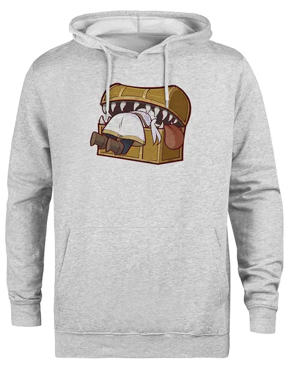 Sudadera con capucha gris unisex «Mímico dorado» (Kwantees)