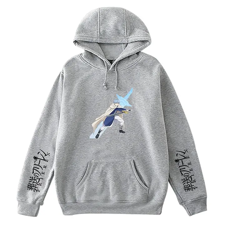 Sudadera gris con capucha de Himmel (sin licencia)