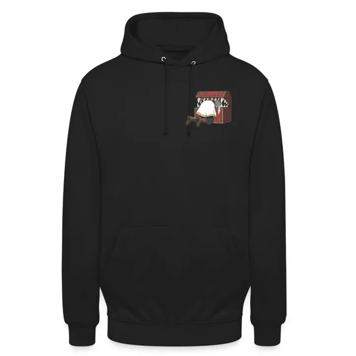 Sudadera unisex «Treasure Hunting» de Frieren — Búsqueda Del Tesoro (Negro) (Unibly)
