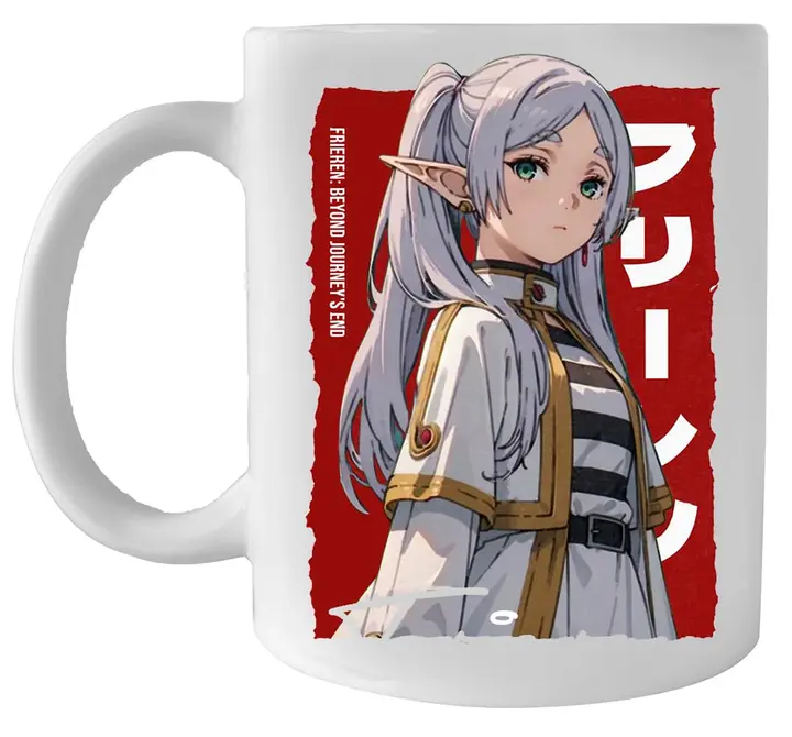 Taza de cerámica «Frieren Beyond Journeys» (Kwantees)